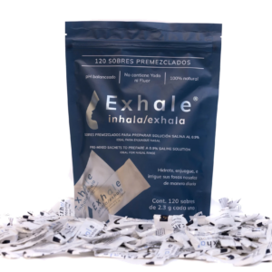 Bolsa Exhale de 120 sobres, vista frontal