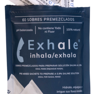Bolsa Exhale de 60 sobres, vista frontal